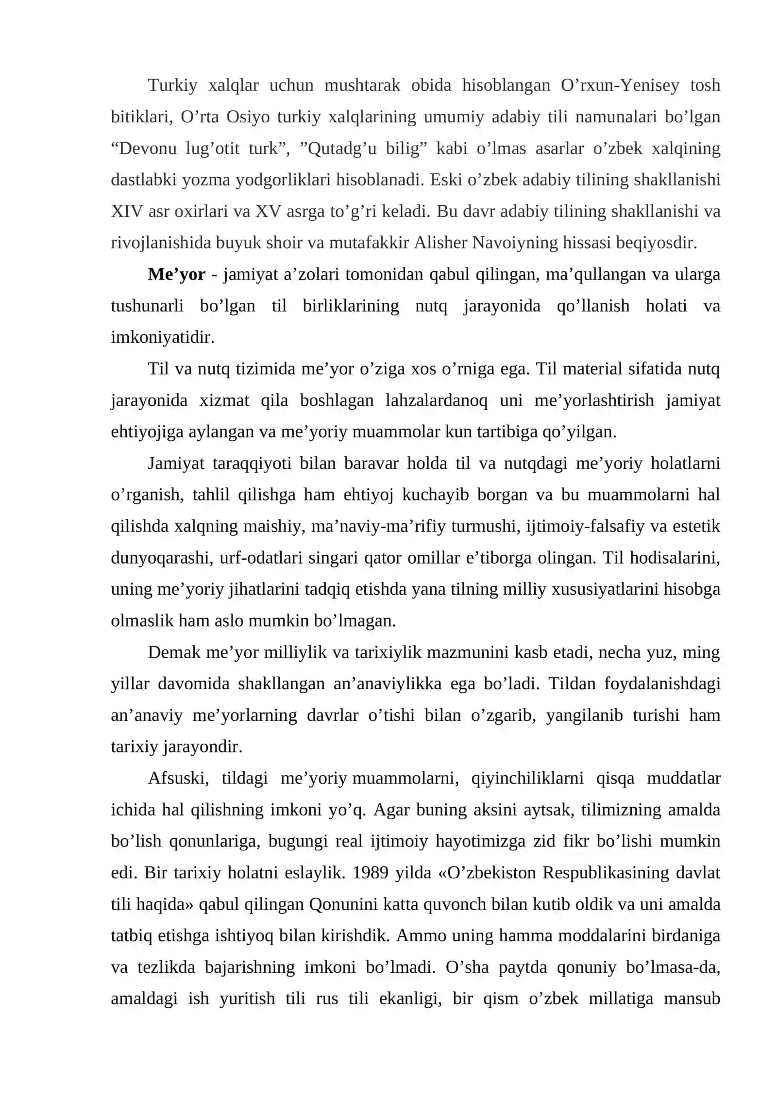 O‘zbek adabiy tili, uning me’yorlari. Nutq uslublari 2