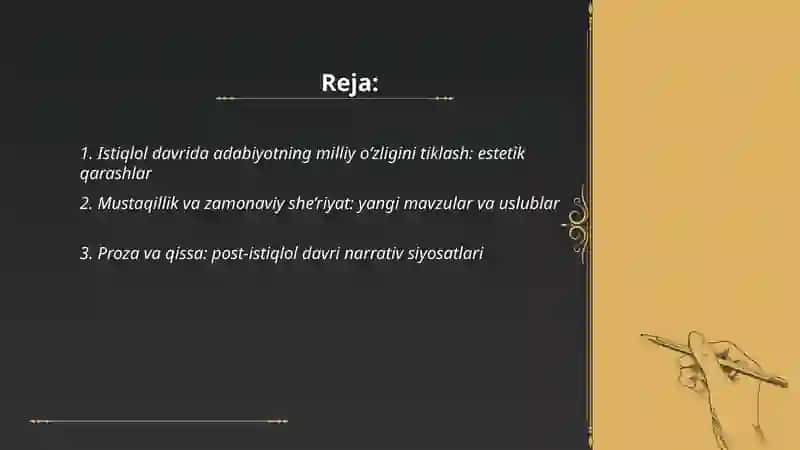 Istiqlol va bugungi adabiy-estetik qarashlar 2