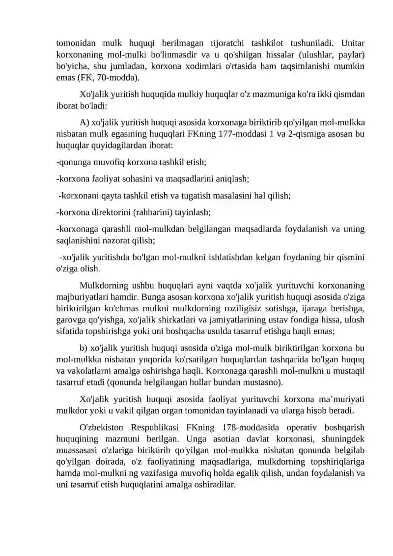 Ashyoviy huquqlar 2