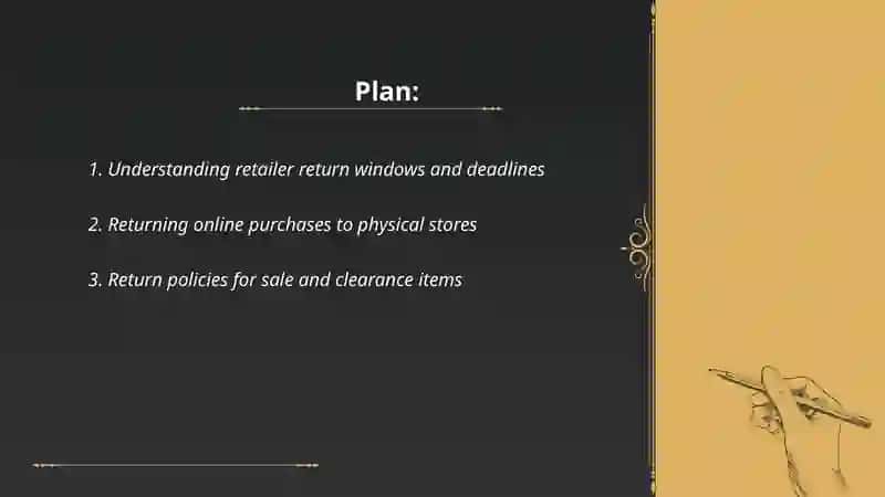 Retailer Return Policies 2
