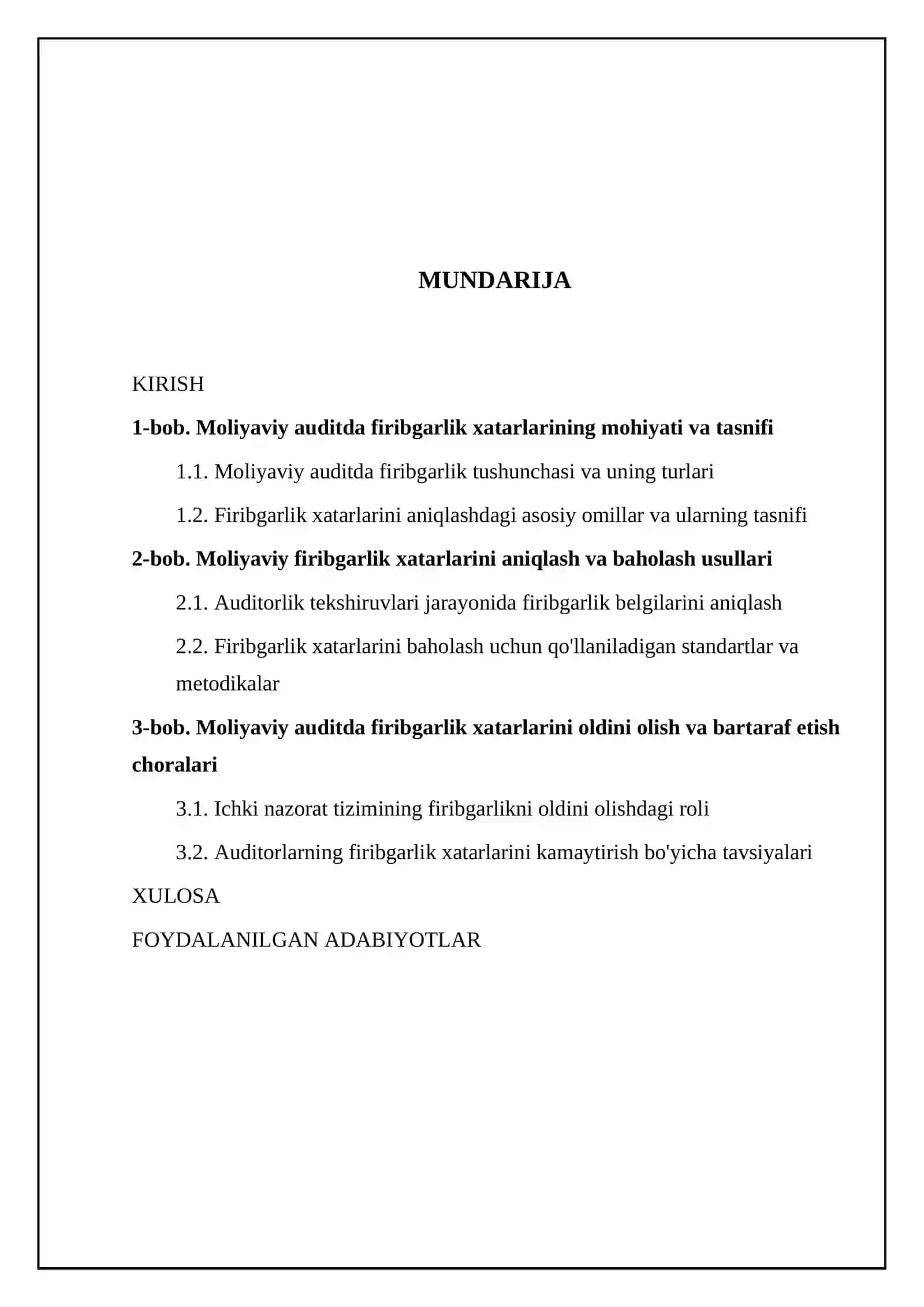 MOLIYAVIY AUDITDA FIRIBGARLIK XATARLARI 2