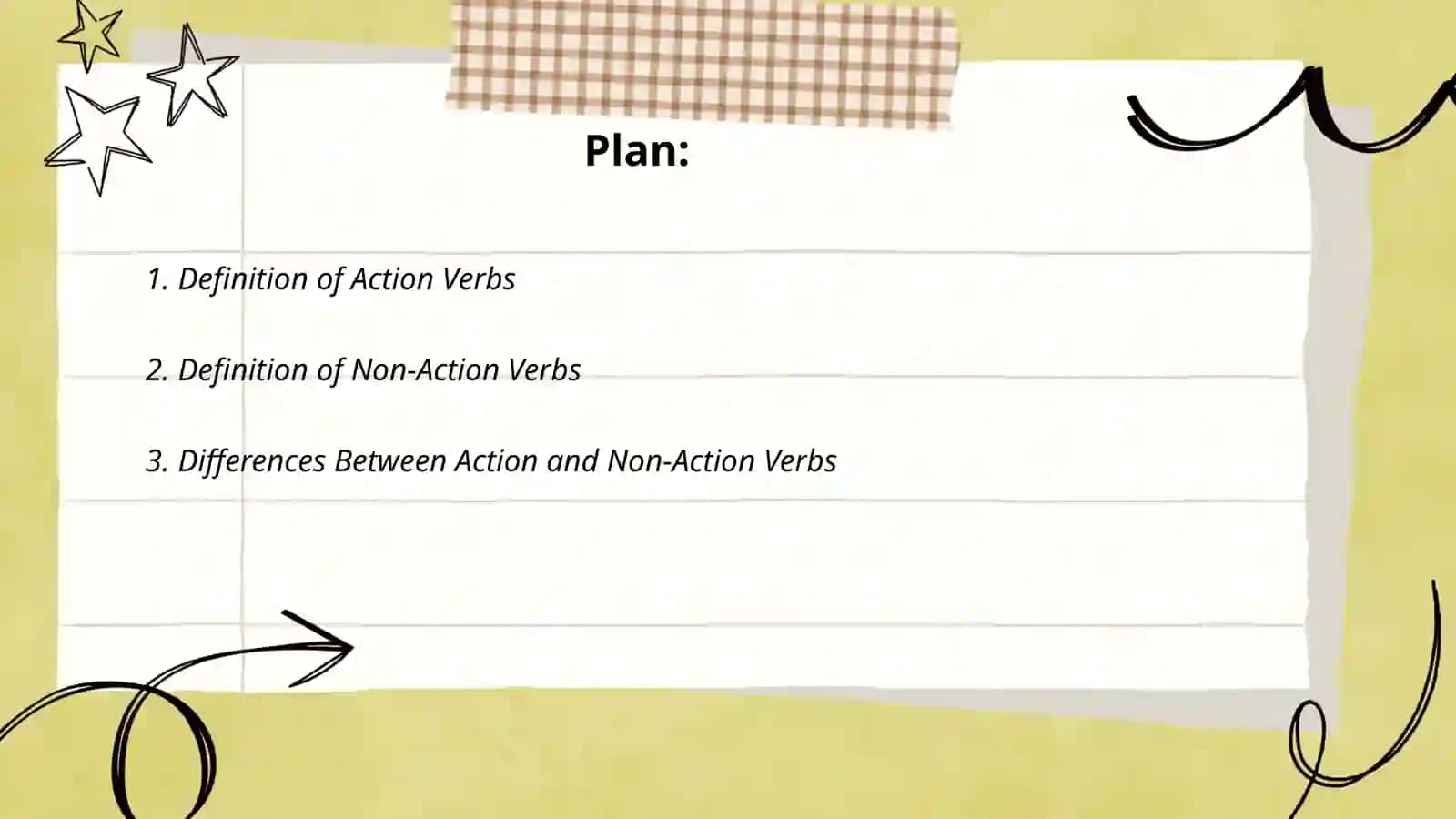 Action and non action verbs 2