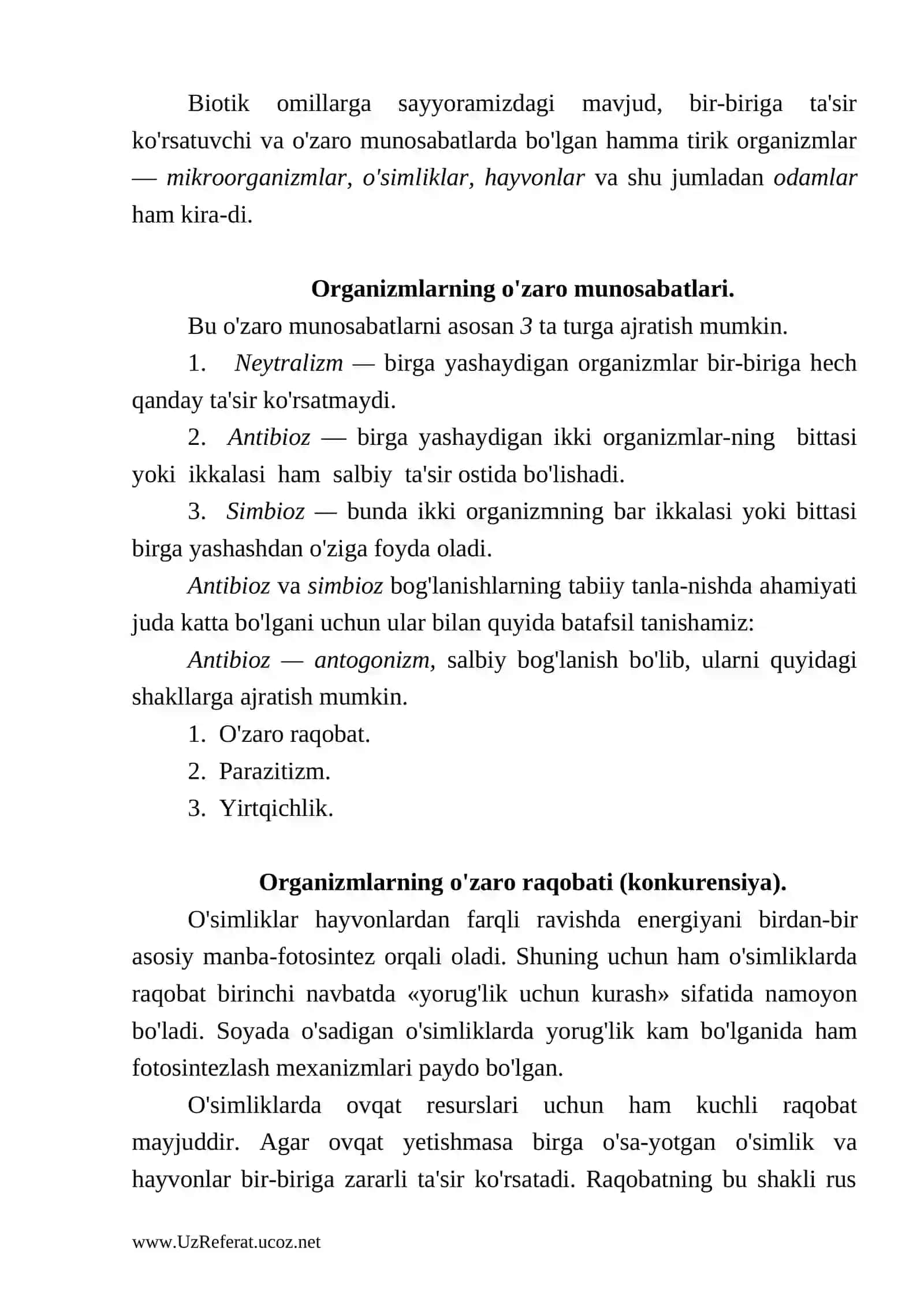 Muhitning biotik omillari 2
