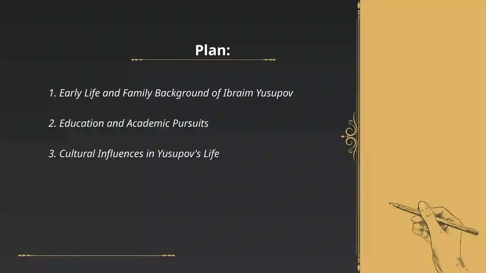 About the life of Ibraim Yusupov 2