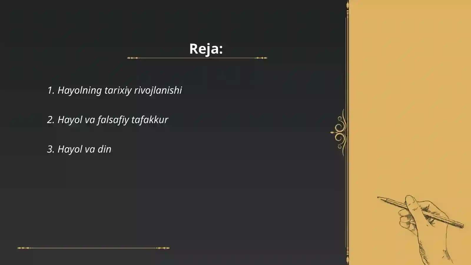 Hayol haqida Tushuncha 2