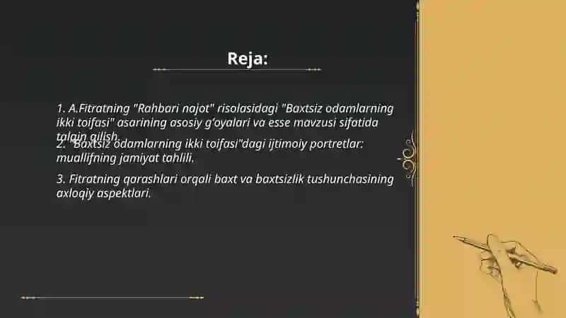 Baxtsiz odamlarning ikki toifasi 2