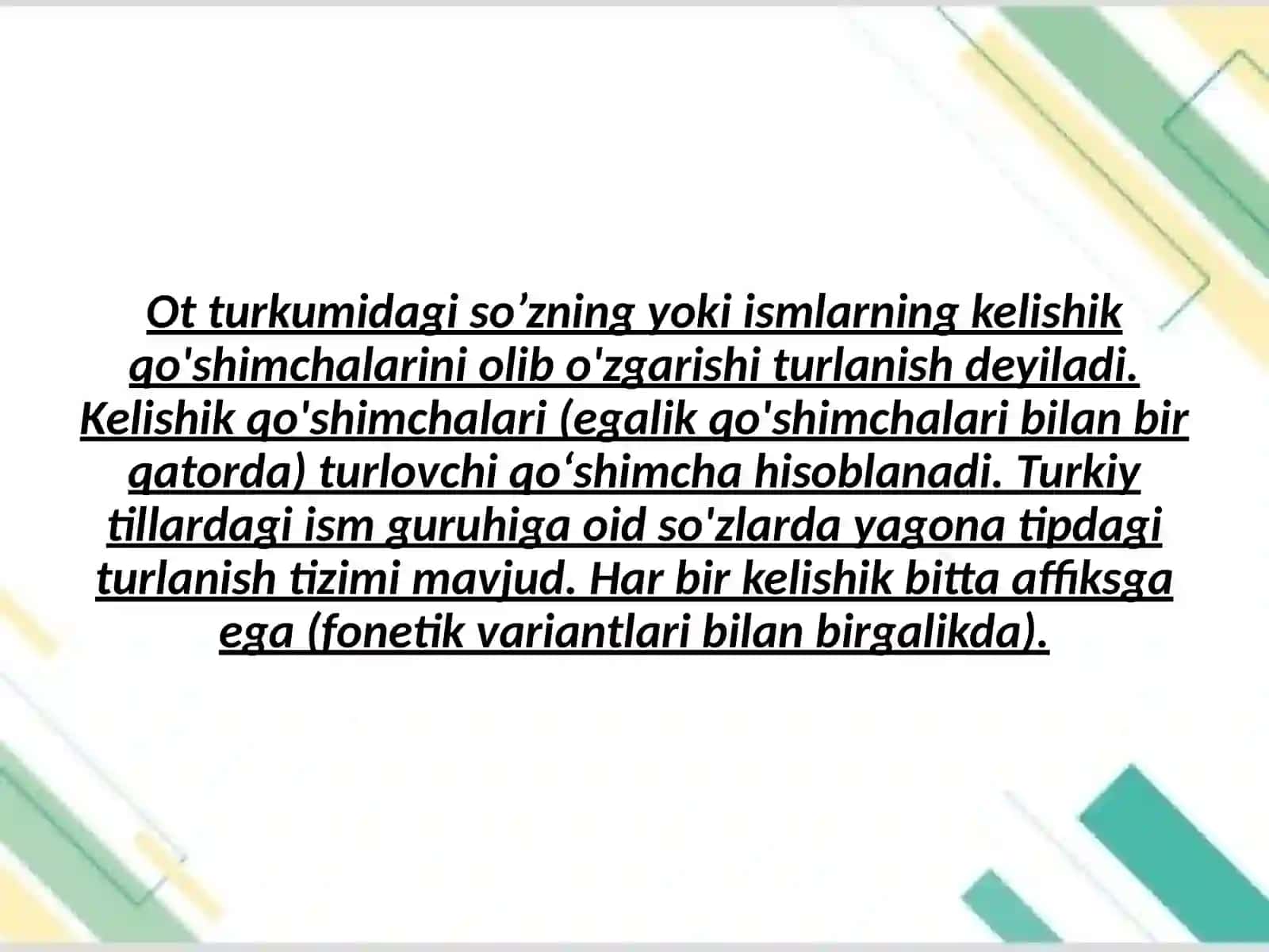 Kelishiklar 2