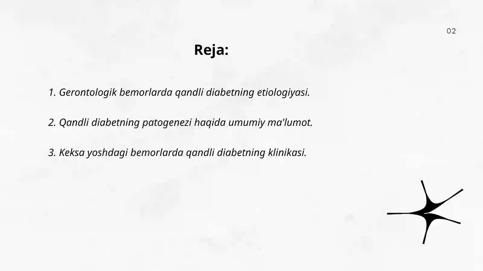 Gerontologik bemorlarda qandli diabet kasalligi,etiologiyasi patogenezi klinikasi davosi hamshiralik parvarishi 2