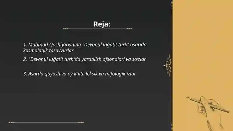 "Devonul luğatit turk" asarida mifologik dunyoqarash unsurlari 2