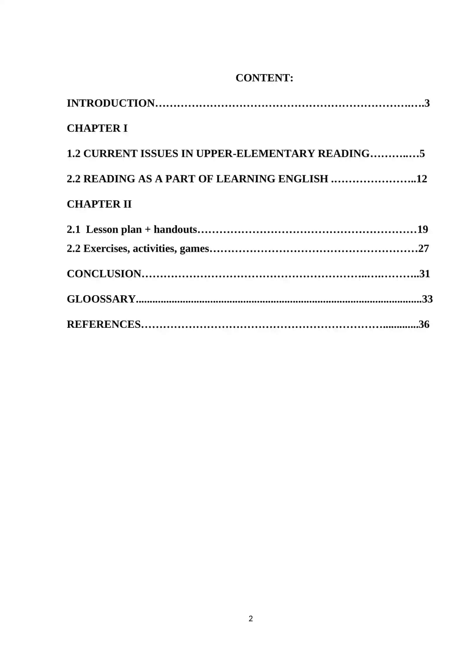 TEACHING READING ON THE TOPIC COUNTRIES FOR THE ELEMENTARY LEVEL PUPILS 2