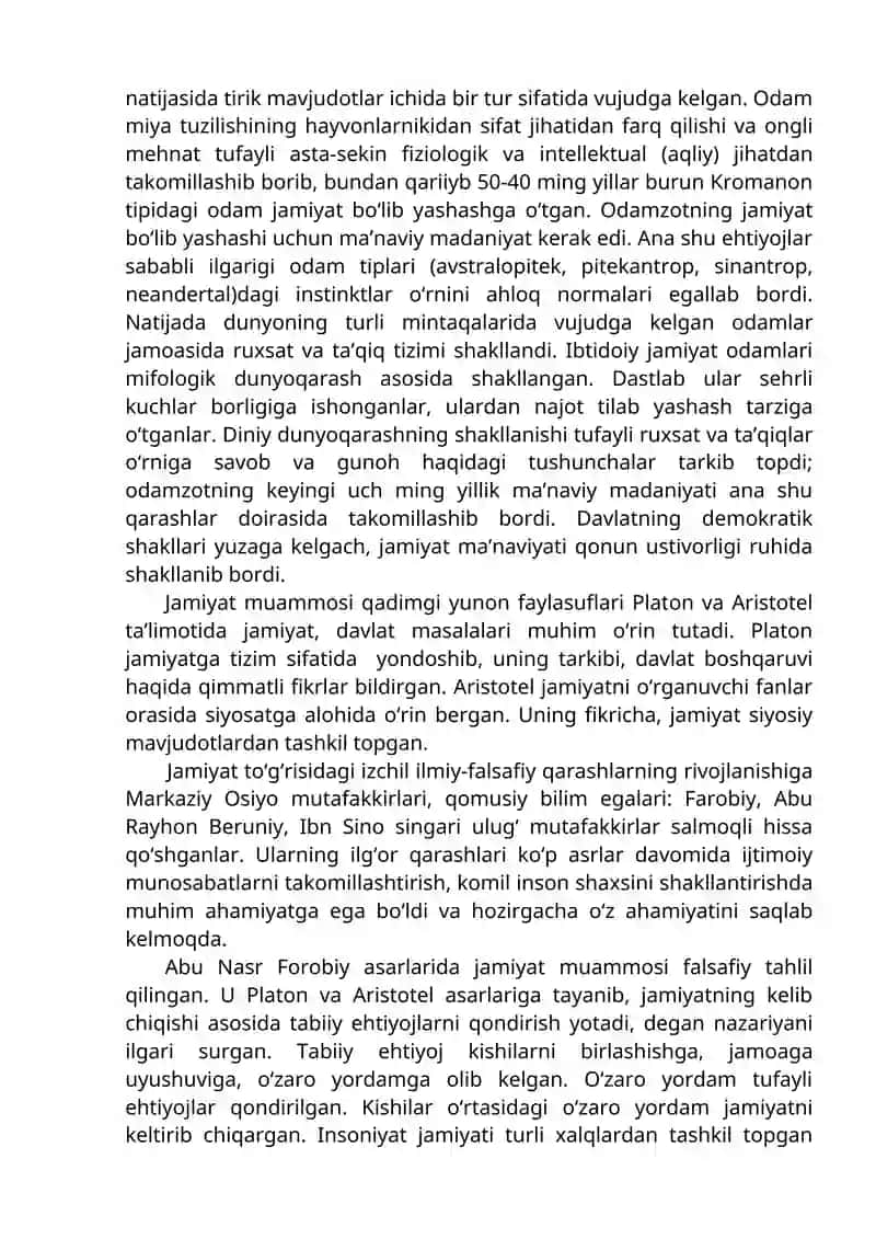 Jamiyat falsafasi 2