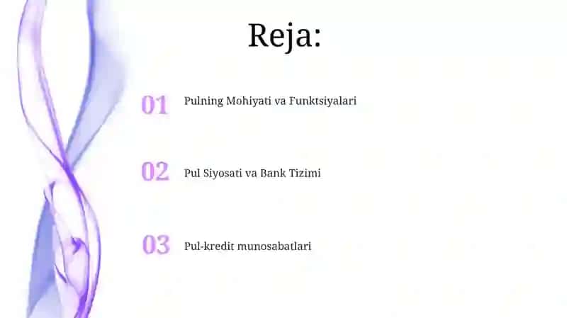 Pul va Pul munosabatlari 2