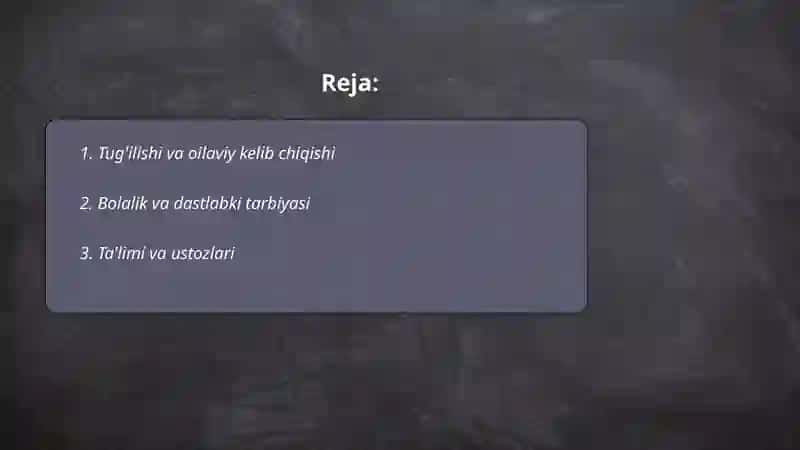 Alisher Navoiy hayoti 2