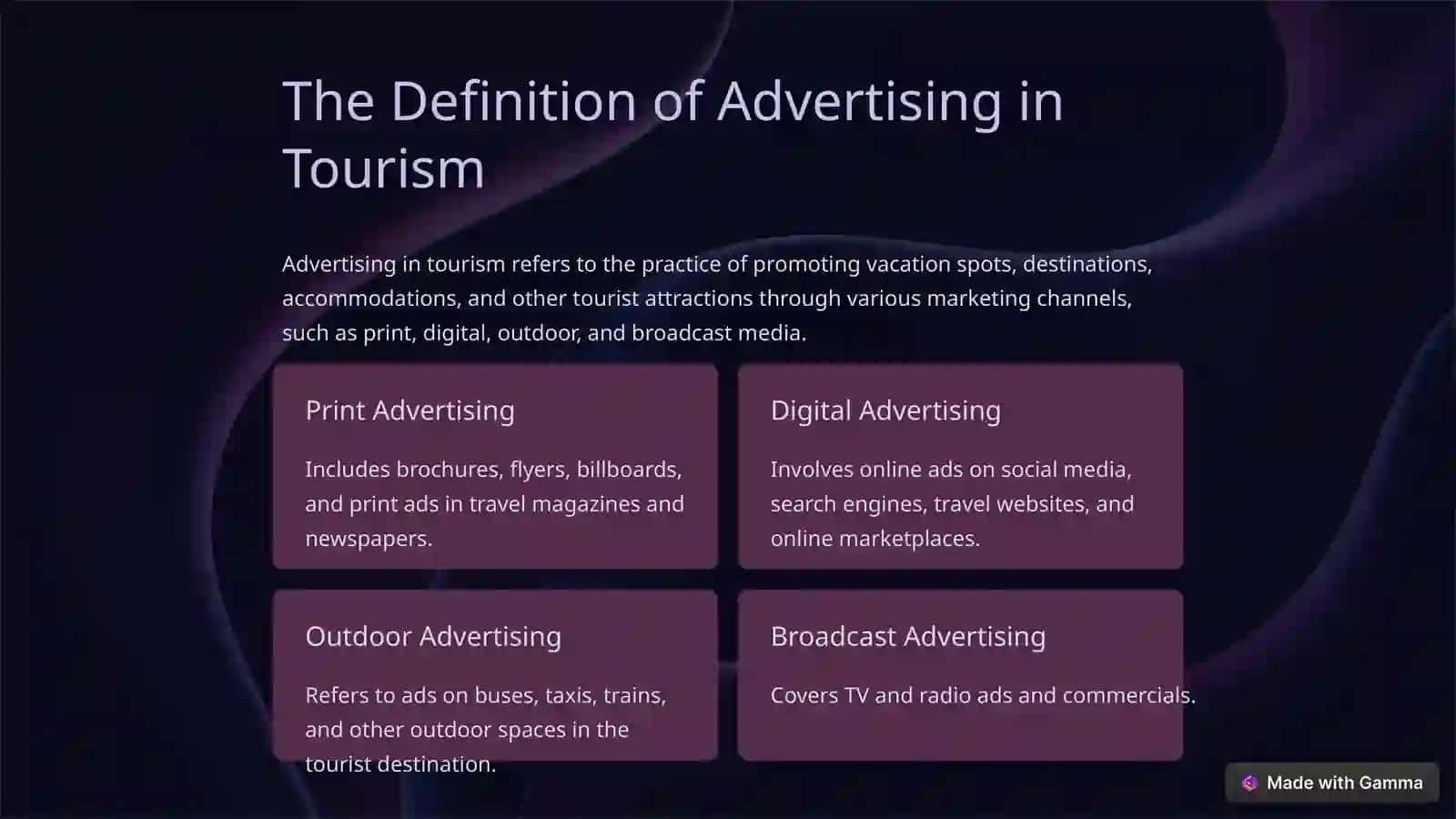 Advertising in Tourism and the Process of its Creation 2