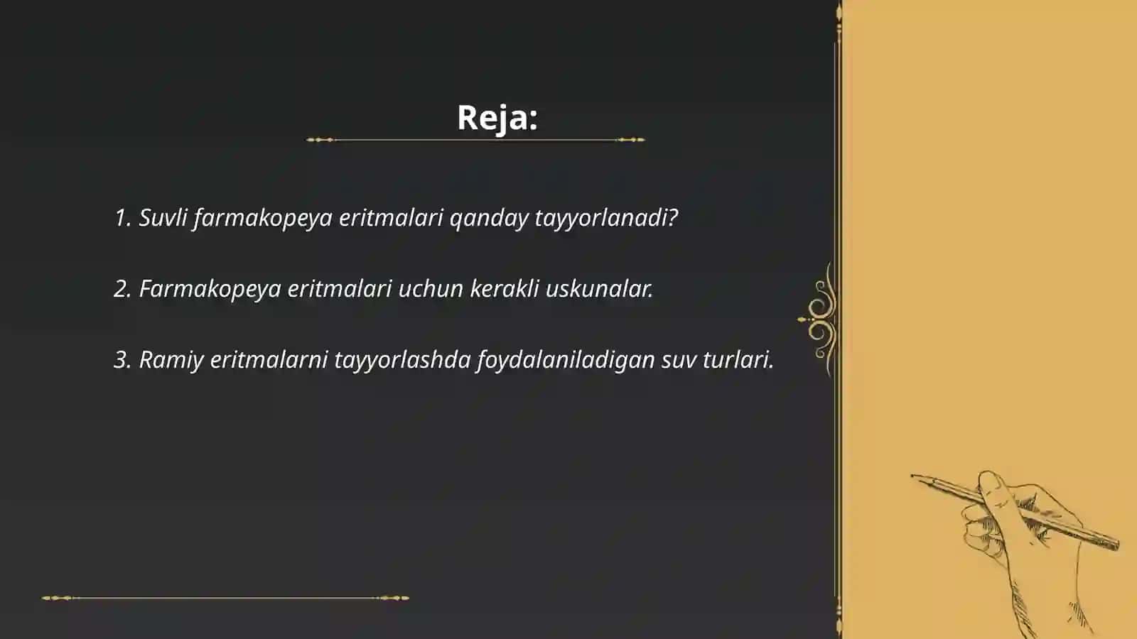 Farmakopeya Suyuqliklarini Tayyorlash 2