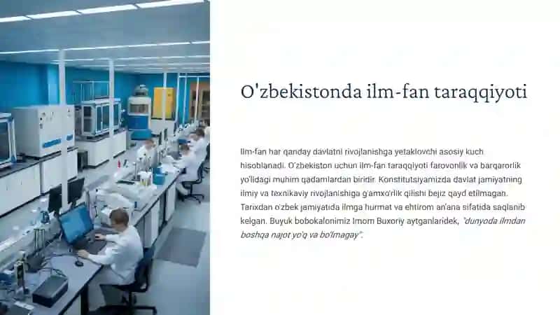 O'zbekistonda ilm-fan taraqqiyoti 2
