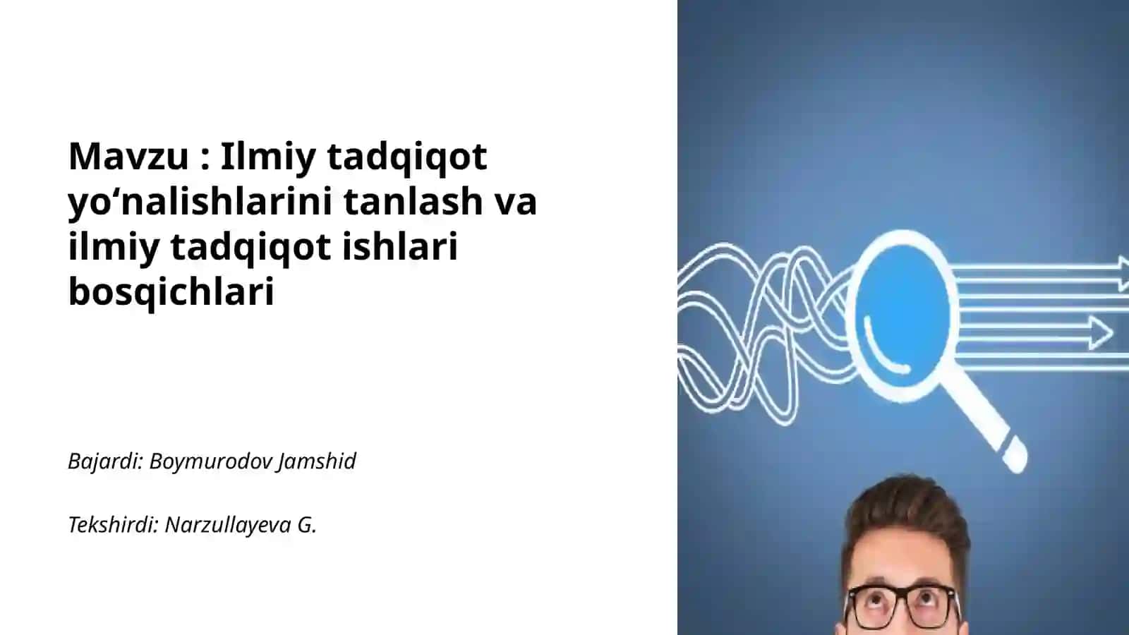 Tadqiqot Usullari va Ko'nikmalar 2