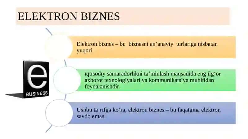ELEKTRON BIZNES MODELLARI 2