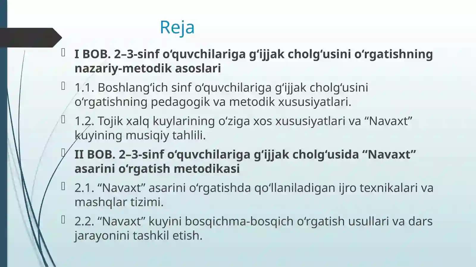 Navaxt asarini o‘rgatish metodikasi 2