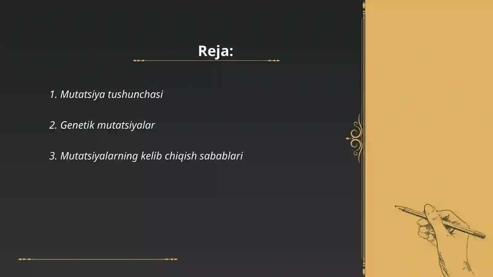 Mutatsiya zararlimi 2