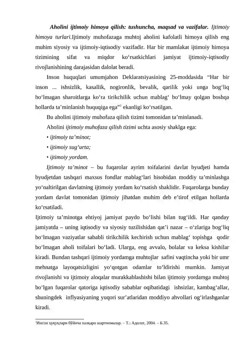 Aholini Ijtimoiy Qo‘llab-Quvvatlash 2