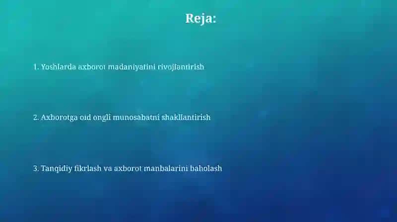 Tanqidiy Fikrlash Koʻnikmalarini Oʻstirish 2