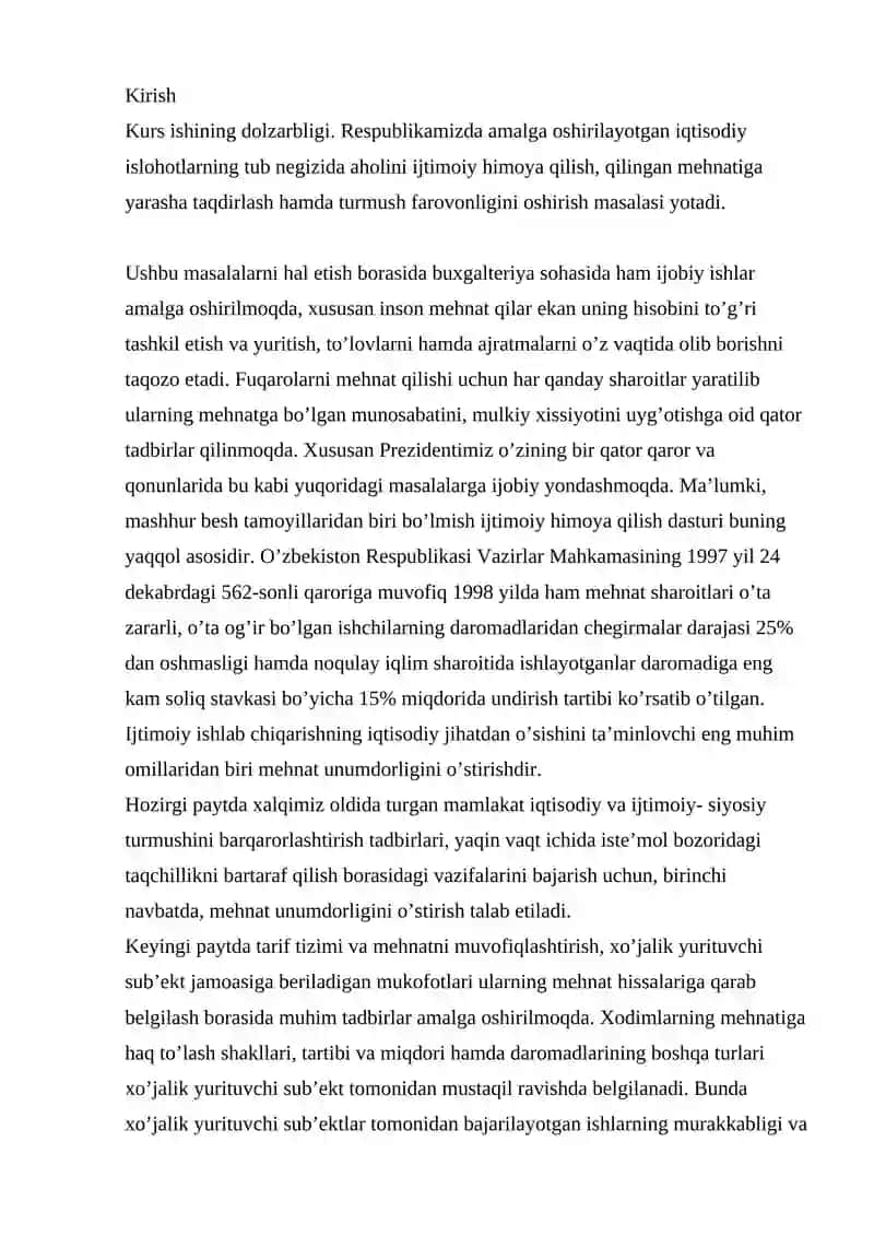 Mehnat xarajatlari hisobi 2