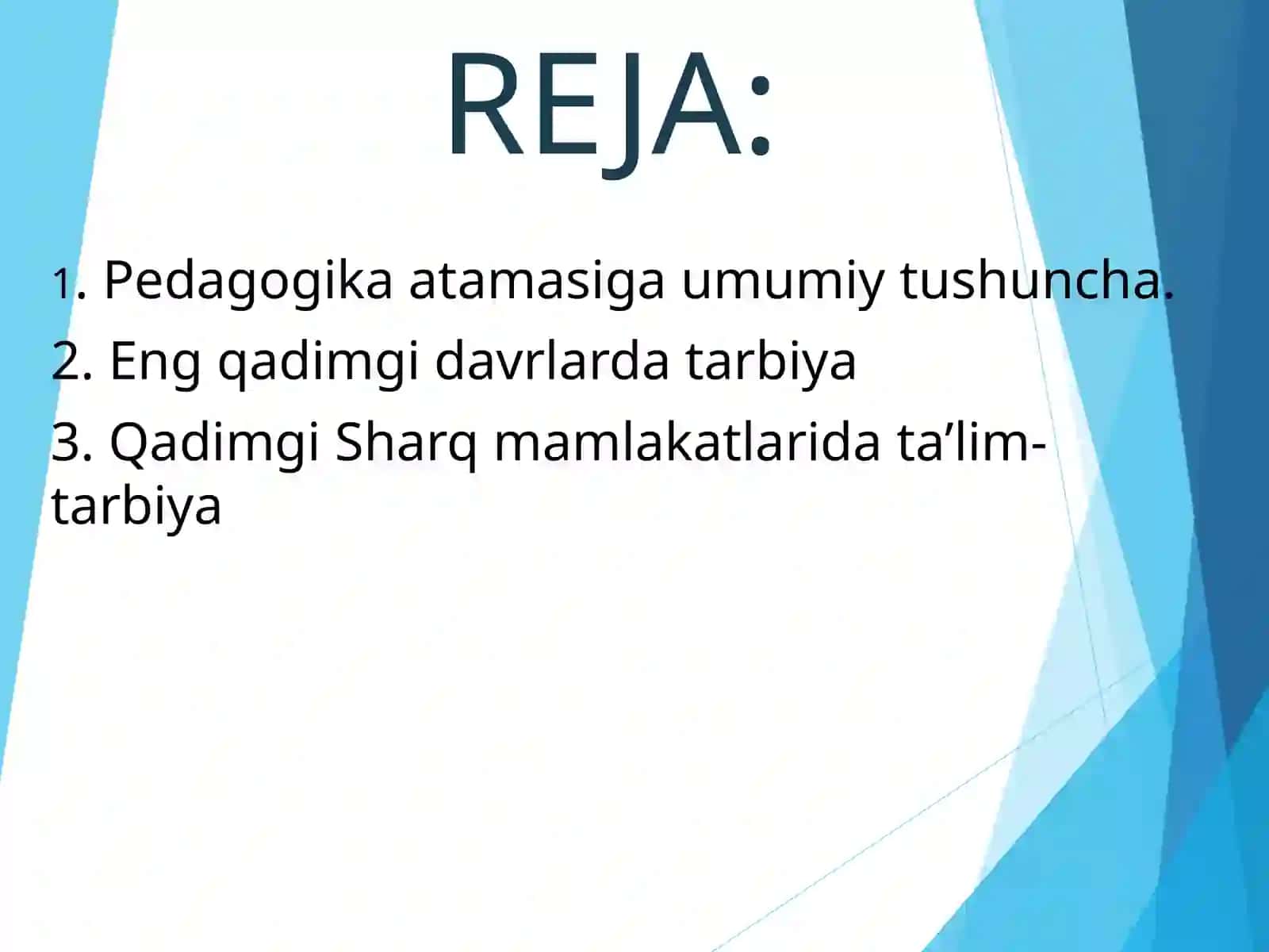 BOSHLANG`ICH TA`LIM PEDAGOGIKASI FANI 2