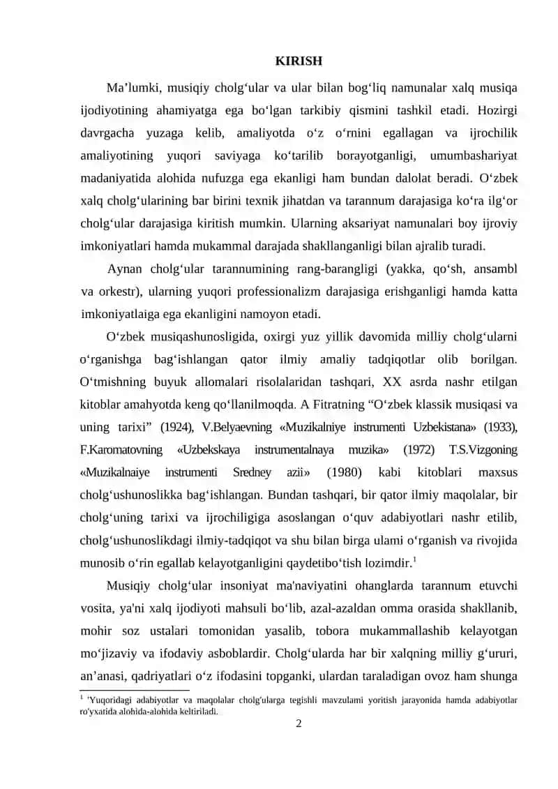 O'zbek milliy cholg'ular 2