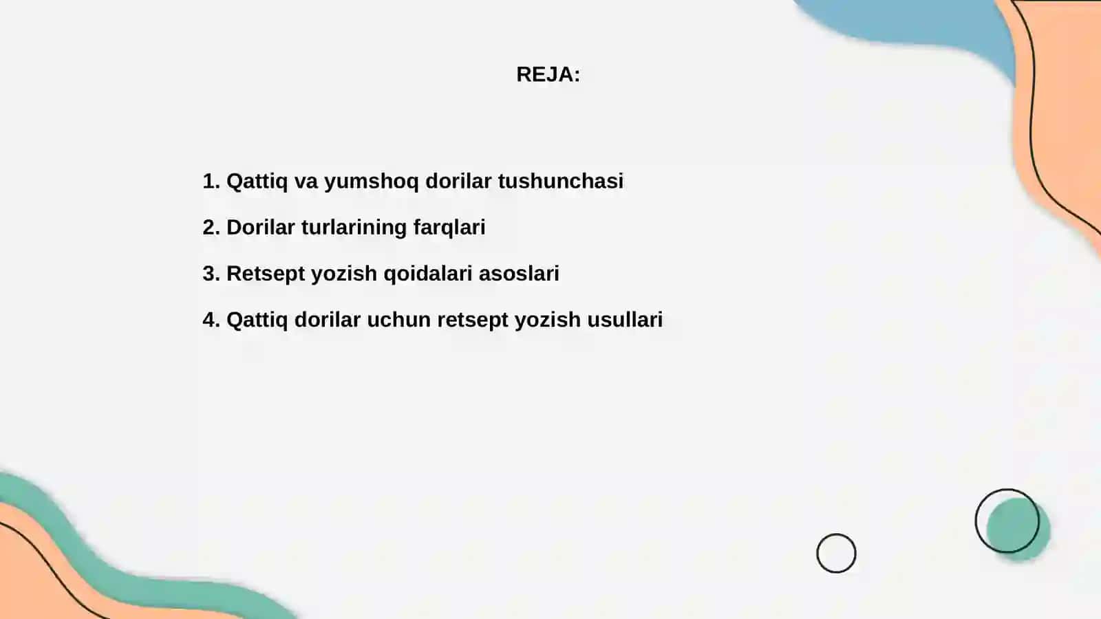 Qattiq va yumshoq dorilar va ularga retsept yozish qoidalari 2