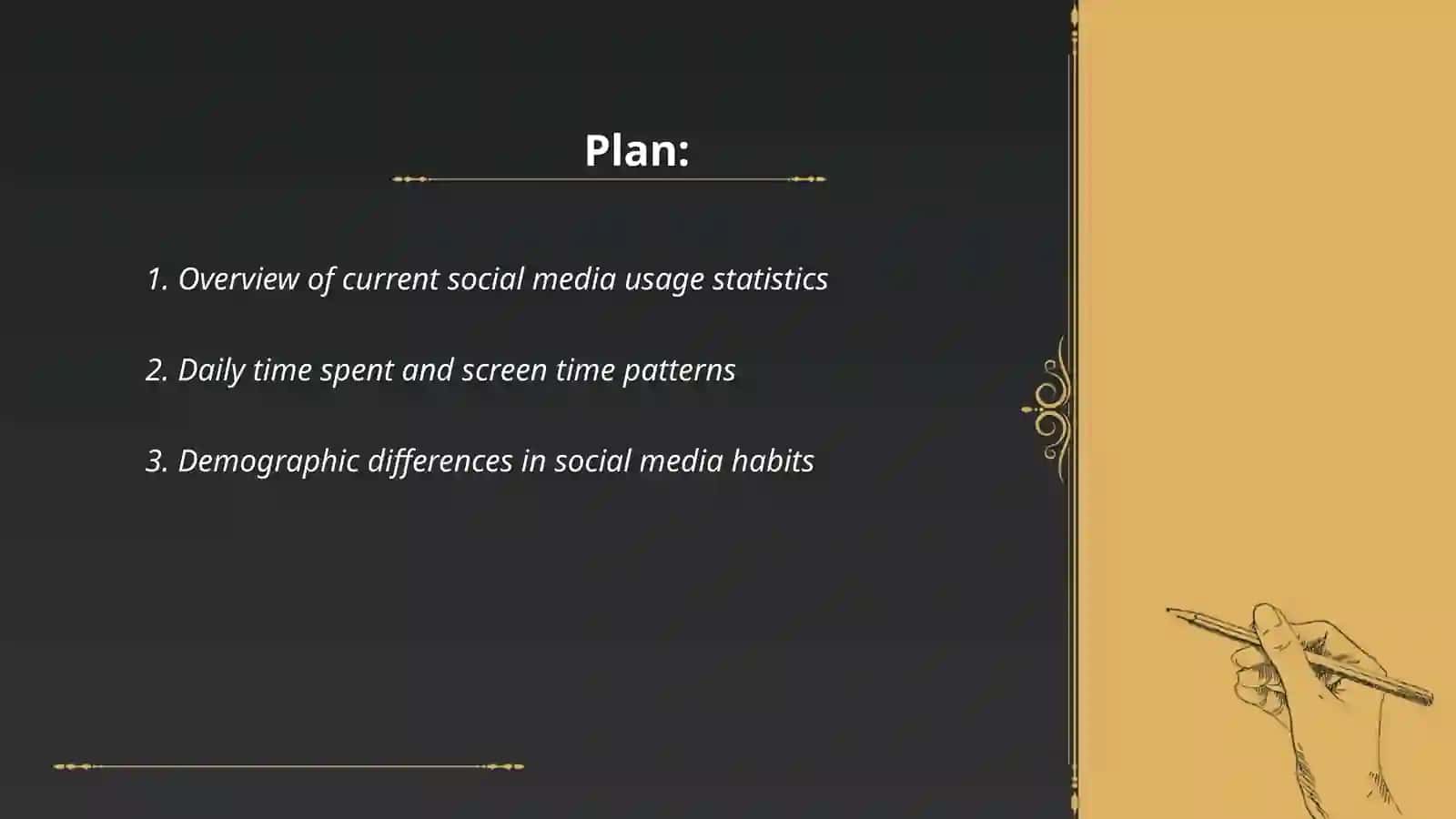 A presentation about social media habits 2