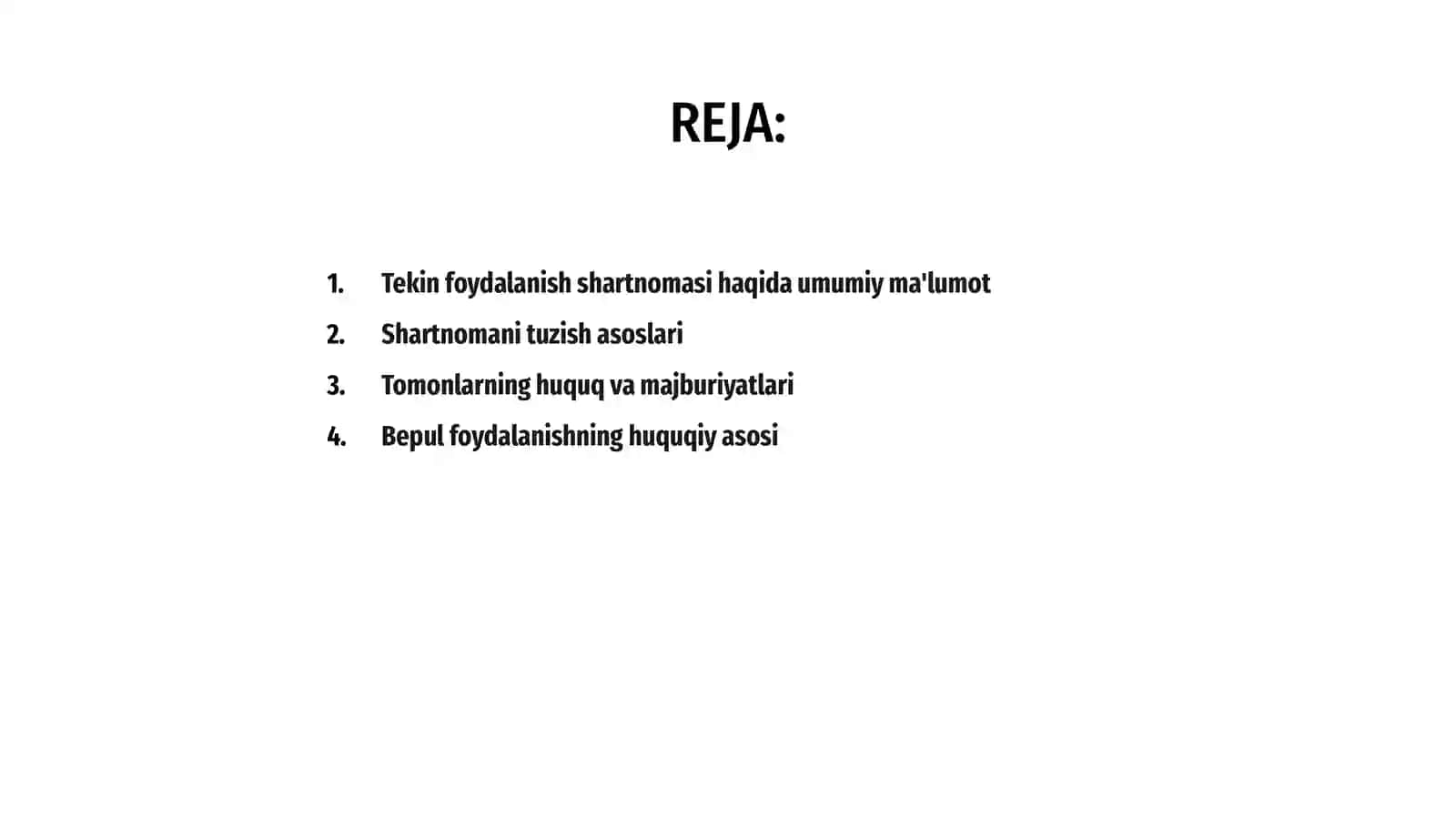 Tekin foydalanish shartnomasi 2