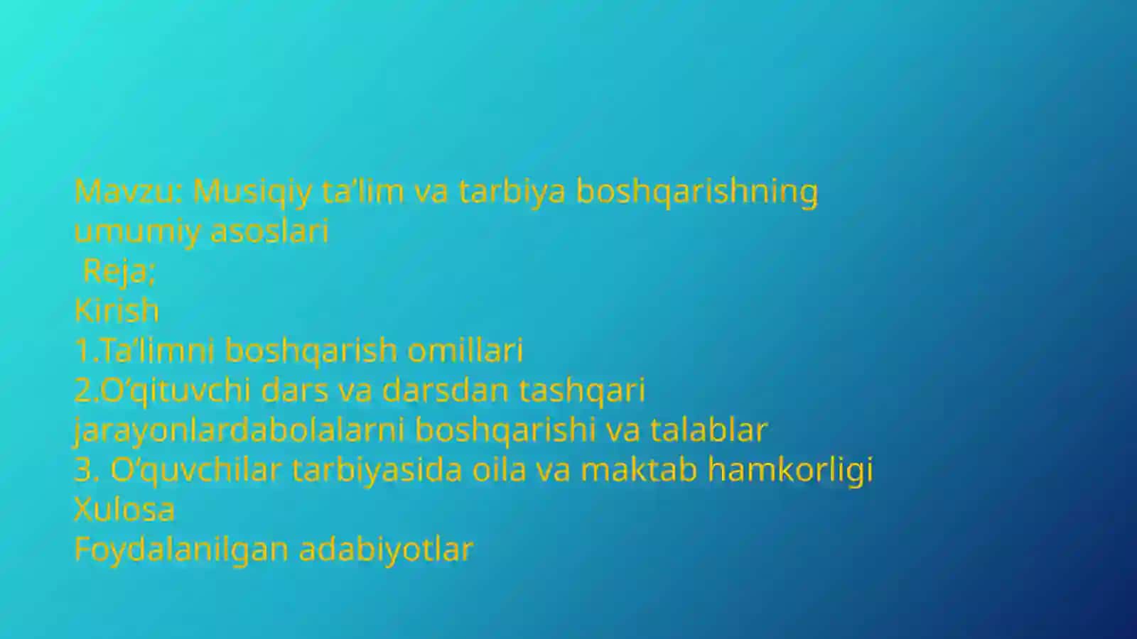Musiqa ta'limi va tarbiyasi 2