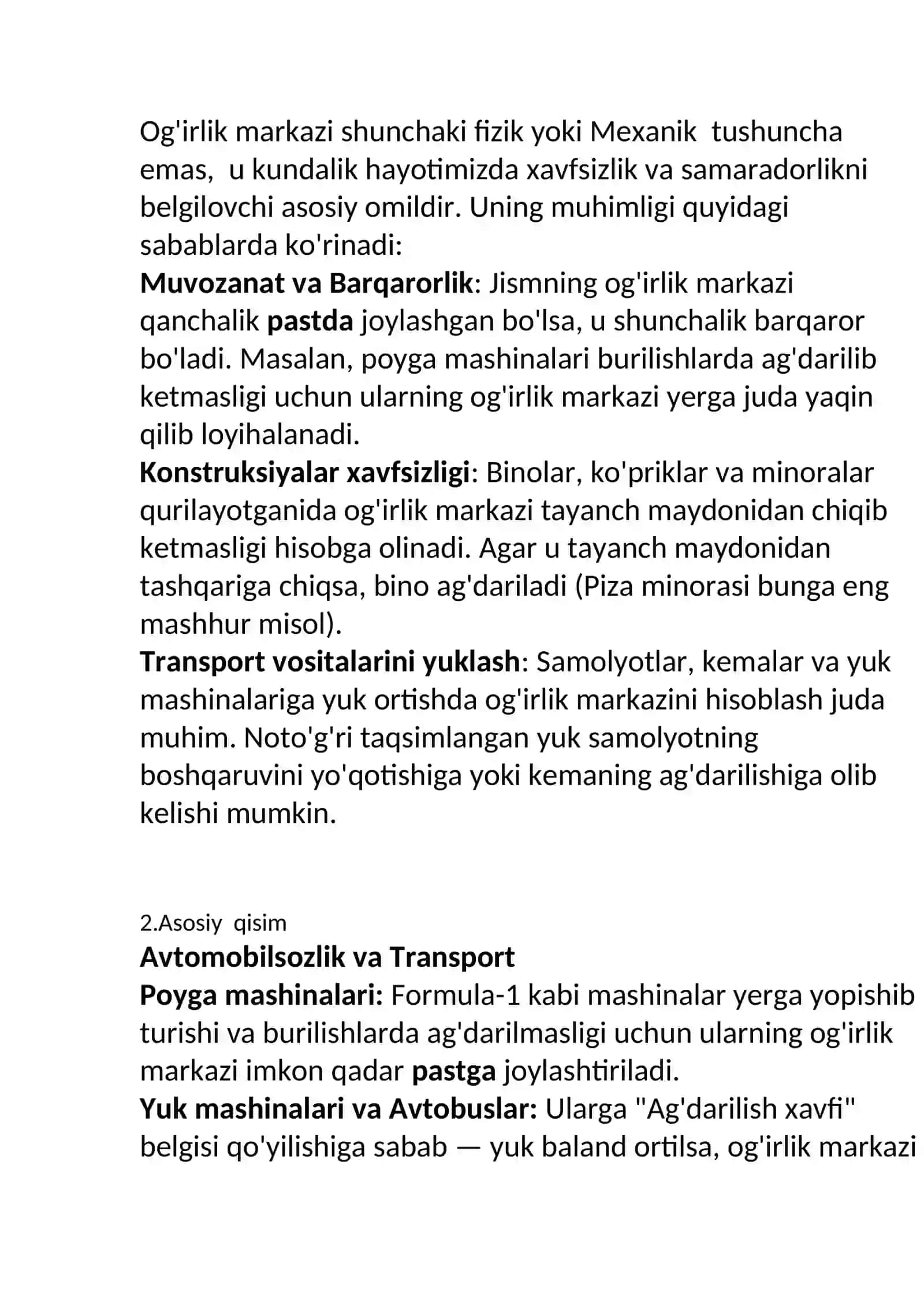 Ogirlik markazi 2