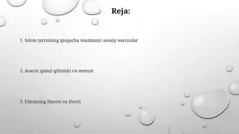 Muxtasar islom tarixi risolasi 2