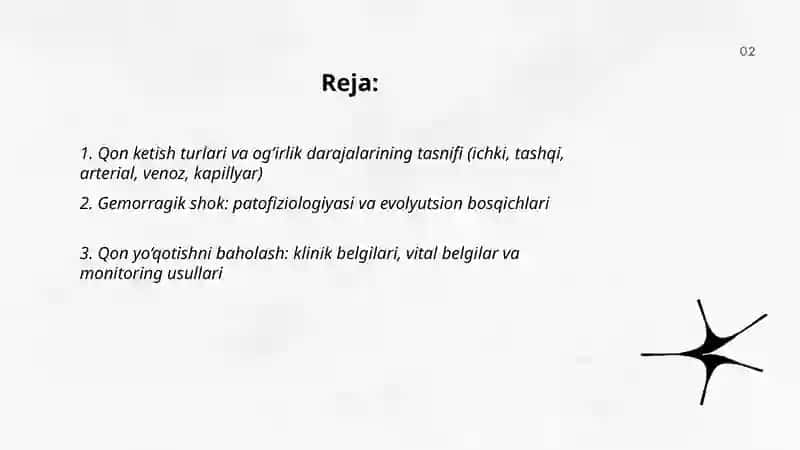 Qon ketishi va to'xtatish usullari 2