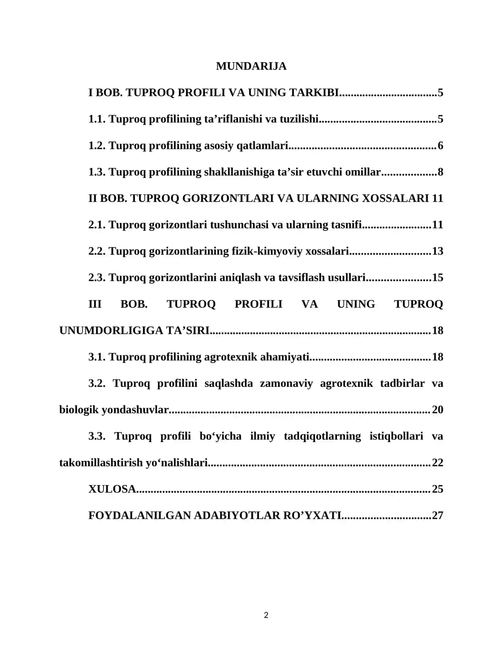 TUPROQ PROFILI VA UNING TARKIBI 2