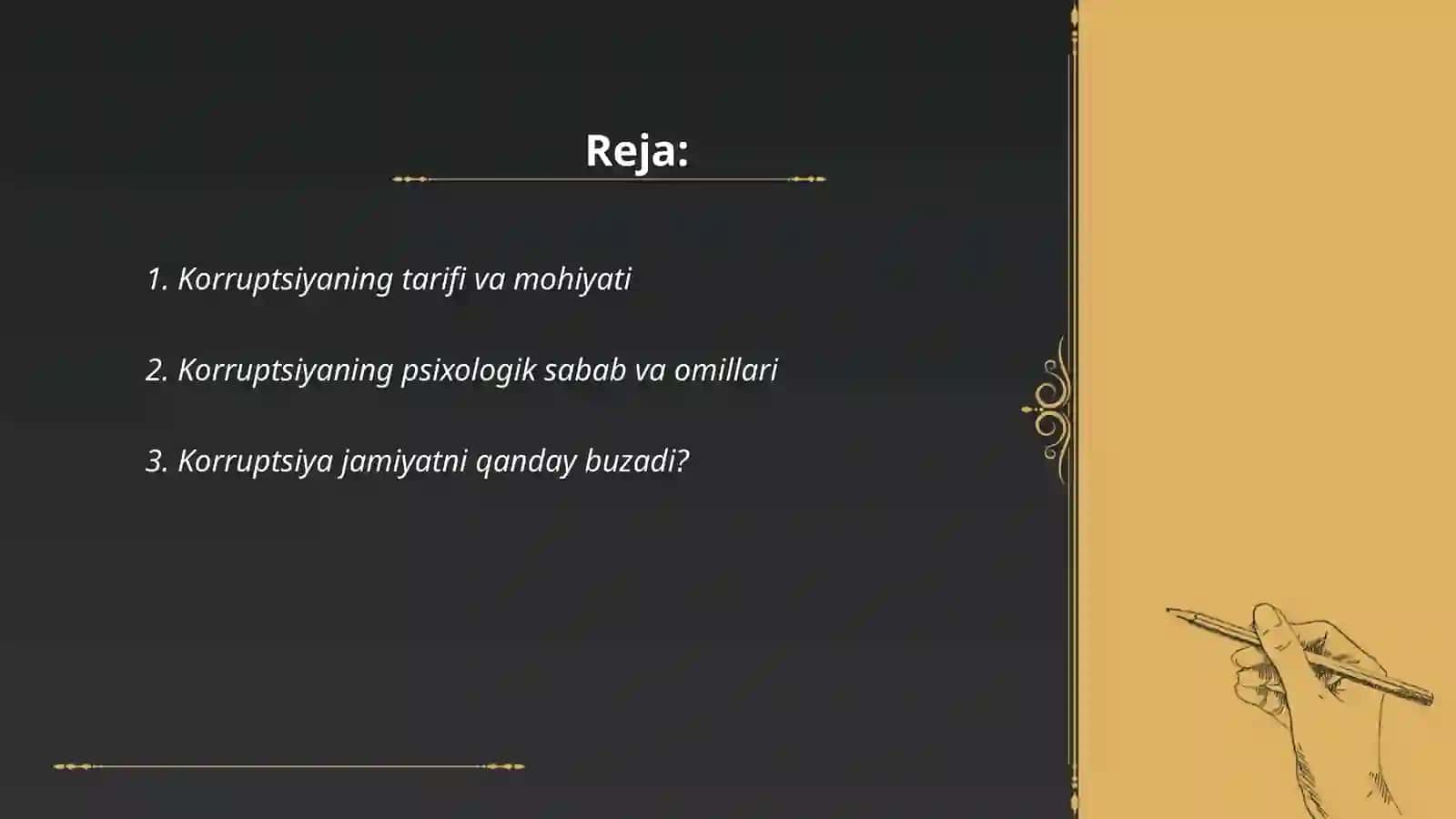 Karupsiya mohiyati va uning oqibatlari 2