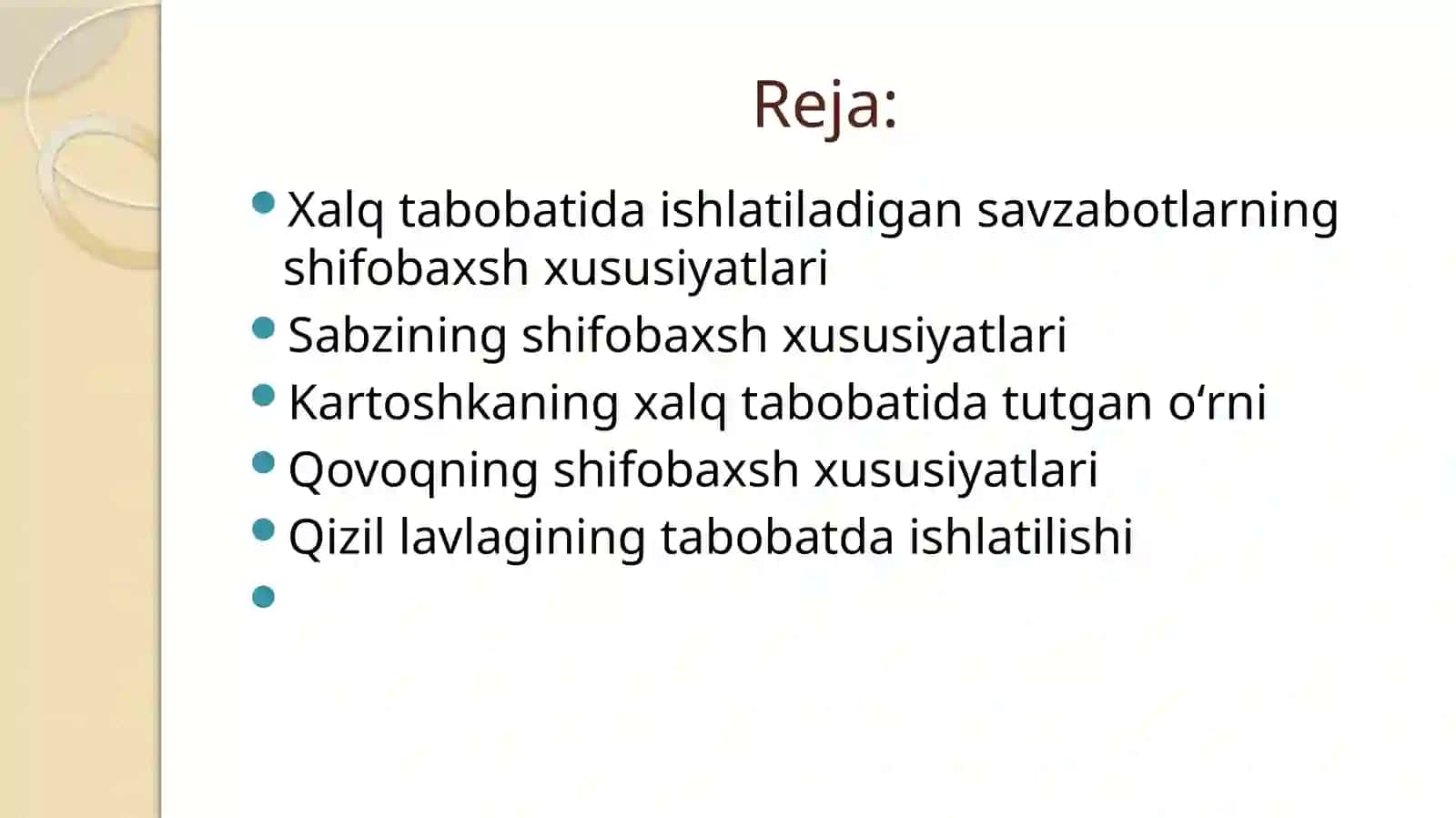Xalq tabobatida sabzavotlarning shifobaxshlik xususiyatlari 2