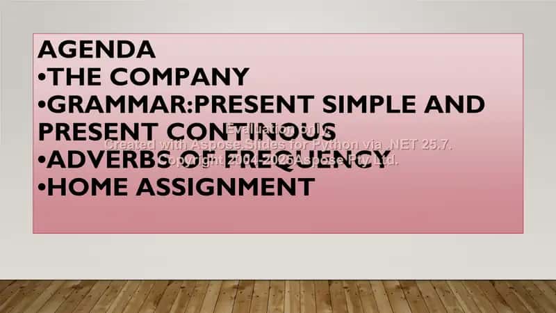 Present Simple and Present Continuous 2