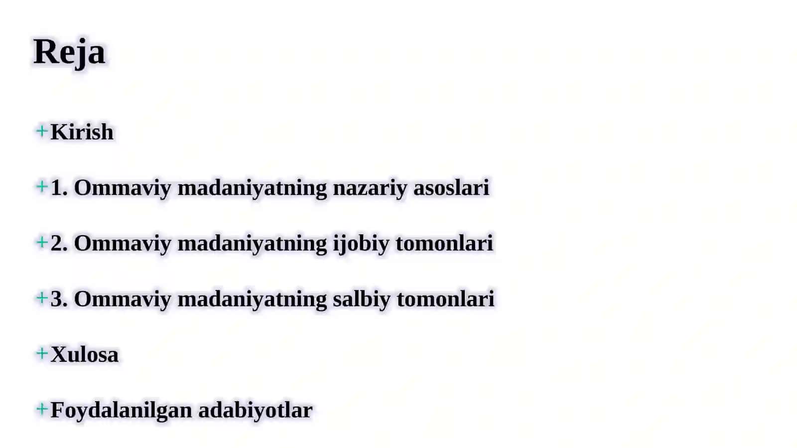 Ommaviy madaniyatning ijobiy va salbiy tomonlari 2