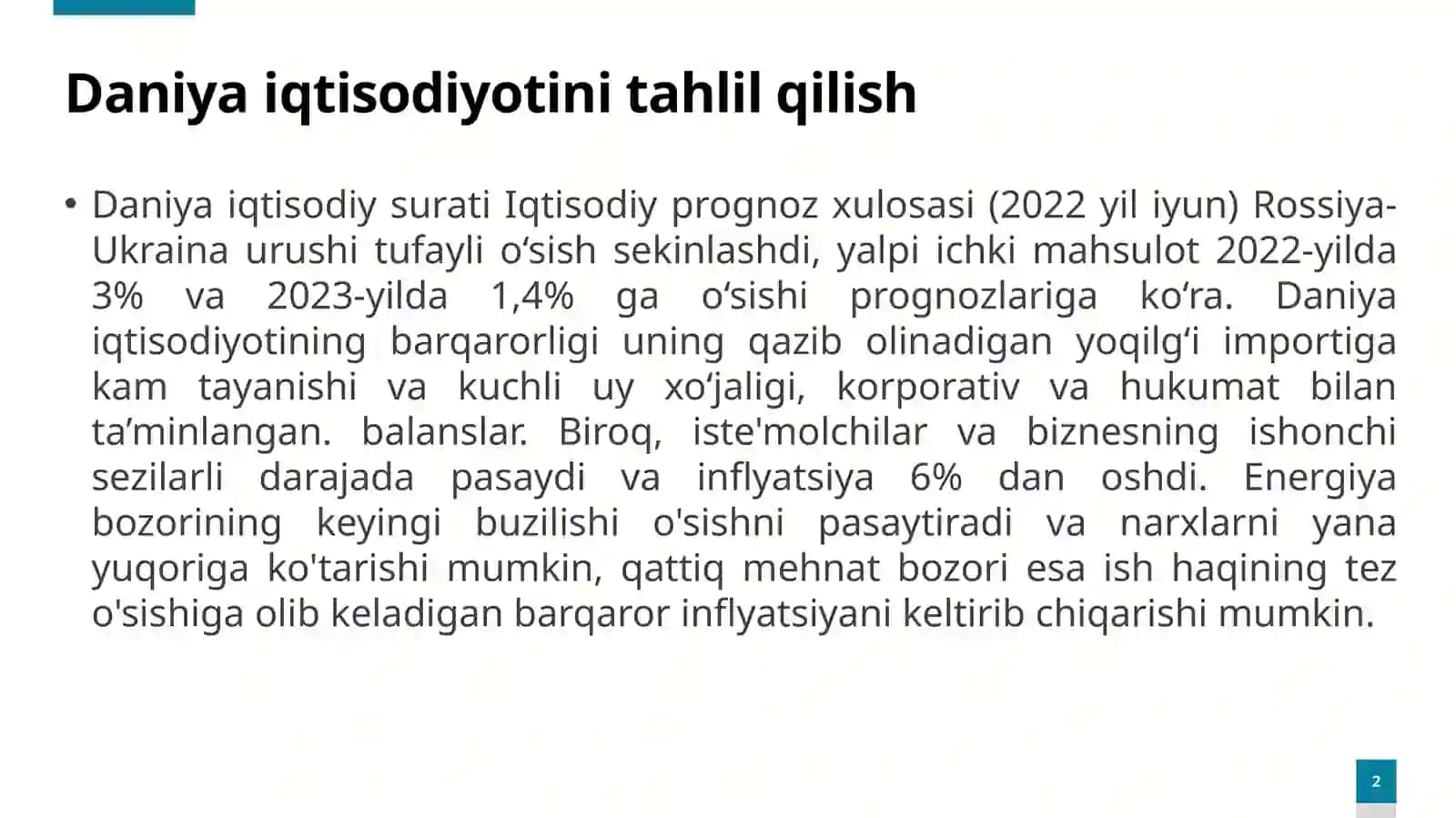 Daniyaiqtisodiyotini tahlil qilish 2