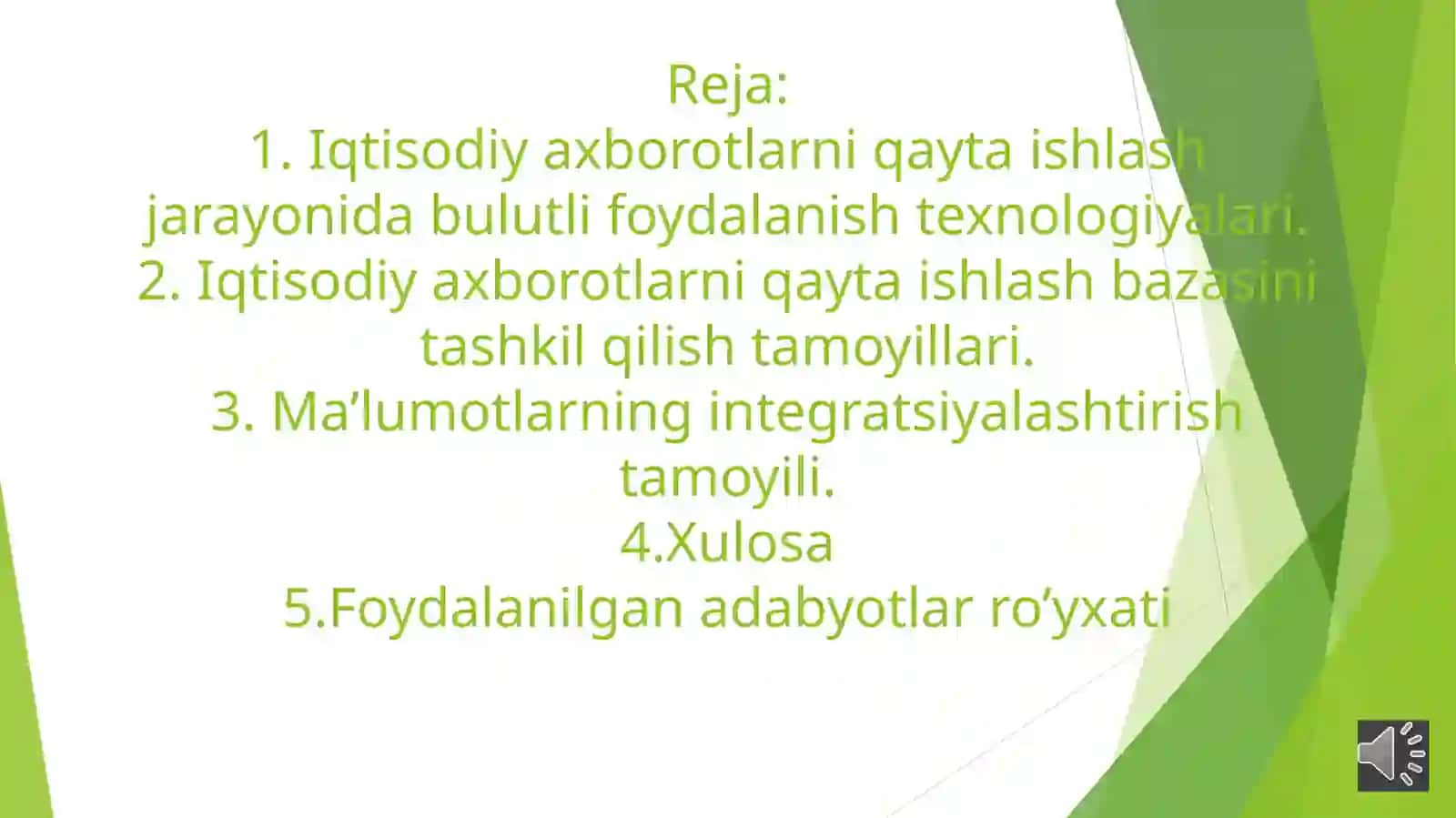 Iqtisodiy axborotlarni qayta ishlash jarayonida bulutli texnologiyalardan foydalanish 2