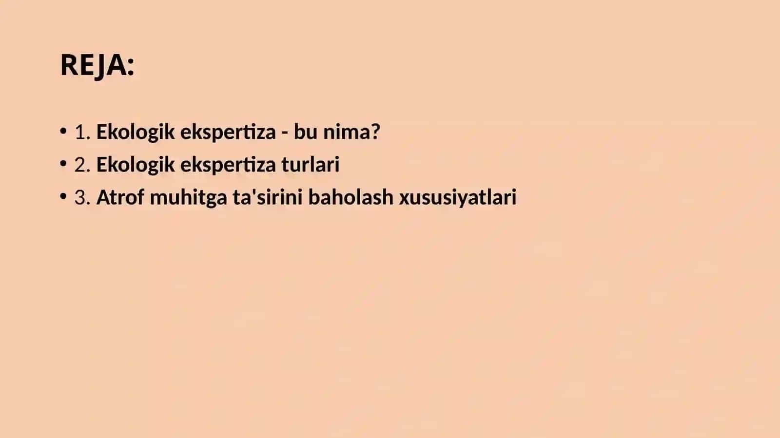 Ekologik ekspertiza 2