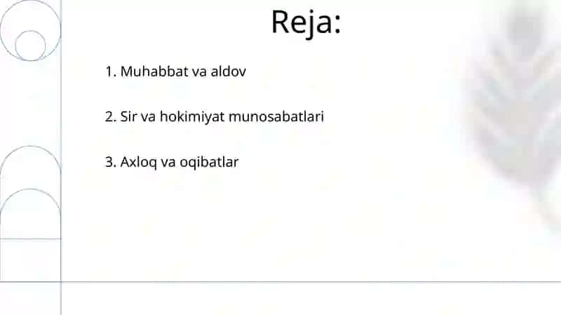 Shillerning "Makr va muhabbat "asari 2