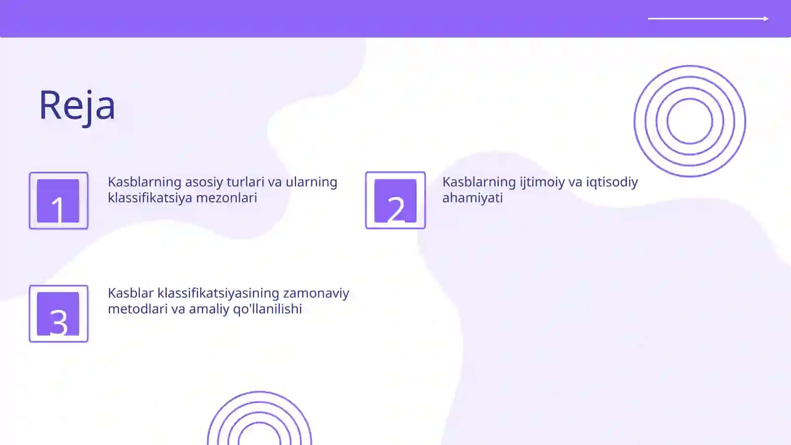 Kasblar va ularning klassifikatsiyasi 2