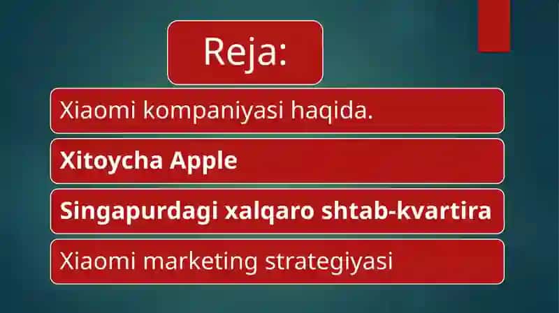 Xiaomi kompaniyasi Marketing 2