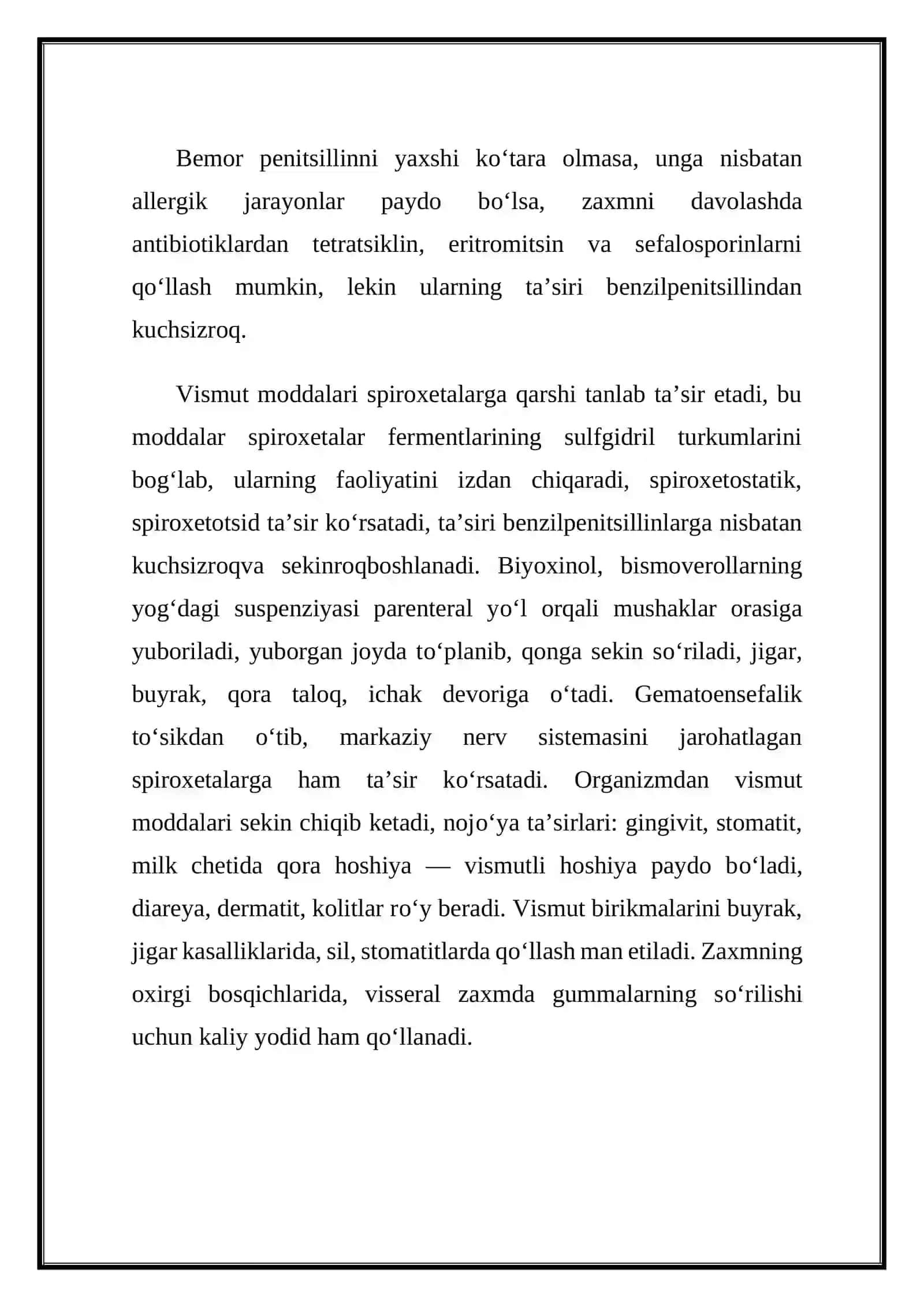 ZAXMGA QARSHI MODDALAR 2
