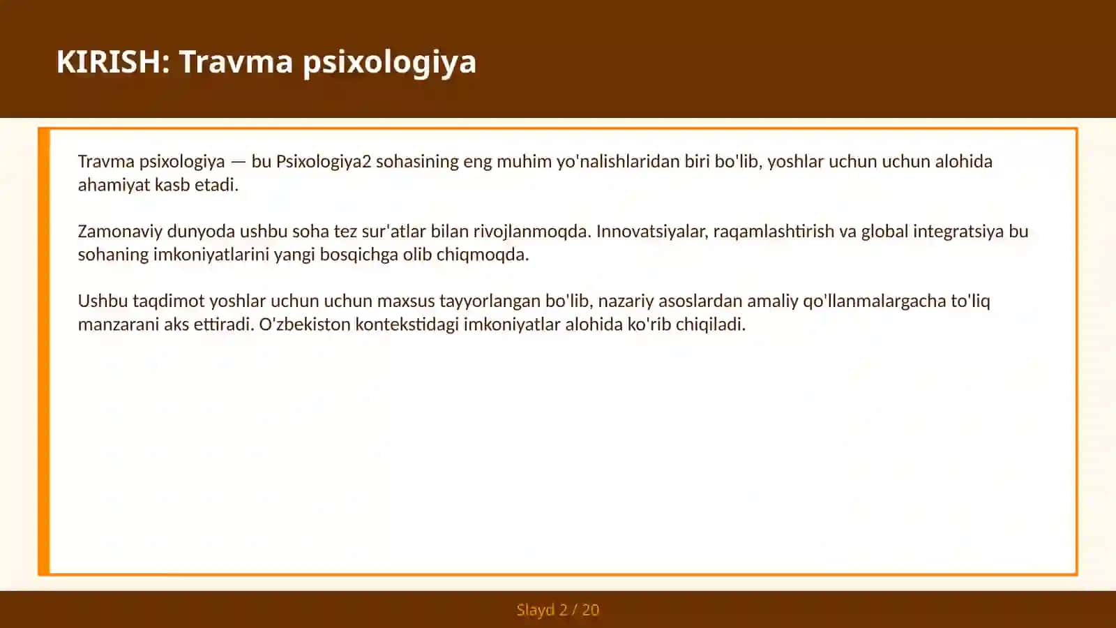 TRAVMA PSIXOLOGIYA 2