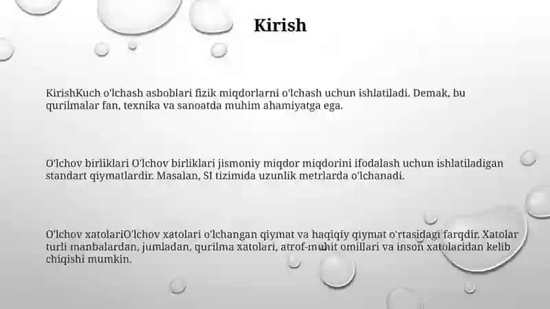 Kuch Òlchash Vositalari 2
